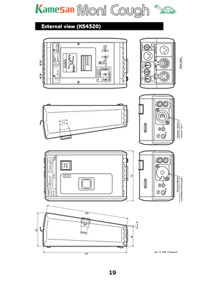 Page 1919
TM
External view (KS4320)
Dec. 12. 2002  T.Takiguchi
65
9 40
158
161
79
POWERINT EXT
SIG.
O
Moni  Cough
N
BACKTALK
Standard Model
( 6.5    Stereo Phone jack )SIDE
TONEINT / A
NON INT / B
Headset ( Option )
( Cannon 7pin )SIDE
TONEINT / A
NON INT / B
3
2
4
0 V1
SIDE
TONE TB SW
FUNCTIONOFFON
ON
OFF
1  GND
2  HOT
3  COLD4  HOT
7  COLD 6  HOT5  COLD
XLR-7 PIN
MONI IN L
TB OUT
ASSIGNMENT
MONI IN R
ON TALLY)(COUGH
INDC
ASSIGNMENTDC 12V IN
NC15V +9
MOMENTARYALTERNATECOUGH SWITCHONON
N ON O
( IFB )
Rear...