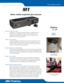 Page 1Where mobile projection gets personal
Goes ever ywhere you go.
Travel light—it’s the business traveler’s mantra. The ASK Proxima®M1
answers the call, weighing just 1.98 lbs/0.9 kg. And because of its
revolutionar y shape, it fits where others can’t, so you only need one 
briefcase for your laptop and projector.
Makes you look good.
The M1 was designed to reduce the anxiety of using a projector. From the
simplified keypad to the icon-based menus and color-coded connections, 
the M1 is simple to operate...