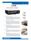 Page 1Power ful per formance — simplified.
Unlimited options for simple projectionThe ASK Proxima®C170 delivers freedom to your finger tips, combining unrivaled
power, access, and simplicity together to give you digital projection with PC-free
playback. This truly stand-alone projector of fers you an impressive selection of
connection options — wired or wireless, computer or video sources, and even the
option to go PC-free with your USB flash drive — setting you free to focus on a
flawless deliver y, and not...