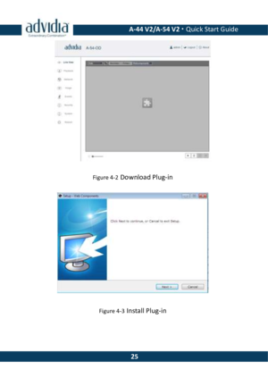 Page 25 A-44 V2/A-54 V2 · Quick Start Guide  25 Figure 4-2 Download Plug-in  Figure 4-3 Install Plug-in   