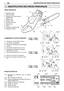 Page 40FR
PIÈCES PRINCIPALES
1. Ensemble moteur
2. Griffe d’abattage
3. Protecteur de la main tenant la
poignée avant
4. Poignée avant
5. Poignée arrière
6. Enrouleur de chaîne
7. Guide-chaîne
8. Chaîne
9. Protecteur de guide-chaîne  
10. Étiquette matricule
COMMANDES ET PLEIN DE CARBURANT
11. Interrupteur marche-arrêt du moteur
12. Commande d’accélérateur
13. Blocage de l’accélérateur au démarrage
14. Lanceur
15. Commande du starter (s’il y en a un)
16. Commande du dispositif d’amorçage
(Primer) (s’il y en a...