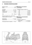 Page 46NO 45 TEKNISKE SPESIFIKASJONER
9. TEKNISKE SPESIFIKASJONER
Elektrisk system  ............................ 12 V
Batteri .......................................... 18 Ah
Framdekk.  ............................... 11 x 4-4
Bakdekk  ...................................15 x 6-6
Lufttrykk foran.  ...........................1,5 bar
Lufttrykk bak  ............................. 1,0 bar
Vekt. ................................ 159 ÷ 168 kg
Minste svingradius (min. diameter for
uklippet gress) mot venstre  ............