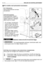 Page 19SV 18REGLAGE OCH KONTROLLINSTRUMENT
För modeller med hydrostatisk transmission:
4.31 B
ROMSPEDAL
Denna pedal aktiverar bromsen
på bakhjulen.
4.32 K
OPPLINGSPEDAL
Kopplingspedalen kopplar i
transmissionen för hjulen och
reglerar maskinens  hastighet
både framåt och bakåt.
– För att lägga i framåtväxeln
trycker du med den främre
delen av foten i riktning «F».
Genom att trycka på pedalen
ökas maskinens hastighet
stegvis.
– Backväxeln läggs i genom
att pedalen trycks ned med
klacken i riktning «R».
– Genom...