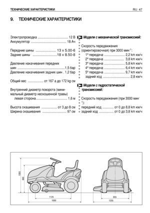 Page 48RU 47í íÖ
Öï
ïç
çà
àó
óÖ
Öë
ëK
Kà
àÖ
Ö ïïÄ
Äê
êÄ
ÄK
Kí
íÖ
Öê
êà
àë
ëí
íà
àK
Kà
à
9
9.
.í
íÖ
Öï
ïç
çà
àó
óÖ
Öë
ëK
Kà
àÖ
Ö ïïÄ
Äê
êÄ
ÄK
Kí
íÖ
Öê
êà
àë
ëí
íà
àK
Kà
à
1125
1690
860
1085
8551205
å åÓ
Ó‰
‰Â
ÂÎ
ÎË
Ë ÒÒ ÏÏÂ
Âı
ı‡
‡Ì
ÌË
Ë˜
˜Â
ÂÒ
ÒÍ
ÍÓ
ÓÈ
È ÚÚ
‡
‡Ì
ÌÒ
ÒÏ
ÏË
ËÒ
ÒÒ
ÒË
ËÂ
ÂÈ
È:
:
ëÍÓÓÒÚ¸ ÔÂÂ‰‚ËÊÂÌËﬂ
(ÓËÂÌÚËÓ‚Ó˜Ì‡ﬂ) ÔË 3000 ÏËÌ-1:
1ﬂÔÂÂ‰‡˜‡ ........................ 2,2 km ÍÏ/˜
2ﬂÔÂÂ‰‡˜‡ ....................... 3,8 km ÍÏ/˜
3ﬂÔÂÂ‰‡˜‡ ........................ 5,8 km ÍÏ/˜
4ﬂÔÂÂ‰‡˜‡...