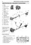 Page 3938IDENTIFICATION DE LA MACHINE ET DE SES PIÈCES
IDENTIFICATION DE LA MACHINE ET DE SES PIÈCES
1) Moteur
2) Bougie
3) Poignée de démarra-
ge
4) Levier du starter
5) Dispositif d’injection
(Primer)
6) Filtre air
7) Bouchon réservoir
mélange
8) Poignée arrière
9) Levier accélérateur
10) Levier de sécurité
11) Interrupteur
Marche/Arrêt
12) Fixation bandoulière
13) Entretoise de sécuri-
té
14) Tube de transmission
15) Poignée avant
16) Protection avant
17) Tête à engrenages
18) Tête de coupe avec
fil nylon...