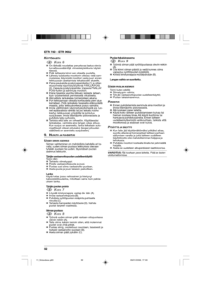 Page 5252 ETR 750 - ETR 900J
KÄYTTÖOHJEITA
1KUVA 6