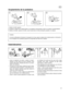 Page 4141
E
Acoplamiento de la podadora
1) Quitar el anillo superior.
2) Acoplar la cabeza de la desbrozadora a la podadora introduciendo el eje en el asiento correspondiente.
3) Aplicar el estribo; apretar el tornillo, cerrar hasta tener la brida de fijación paralela a la cabeza.
Cuidado:
en caso de dificultad al introducir el manguito en el eje, quitar la cabeza de la desbrozadora e introducirla
en el manguito de la podadora girando los engranajes del árbol de la cabeza.
213
Inbetriebnahme
–Llenar el depósito...