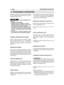 Page 12Întreţinerea corectă a mașinii este fundamentalăpentru a păstra nealterate eficienţa ei în timp șisiguranţa în timpul muncii.
În timpul operaţiilor de în-treţinere:- Decuplaţi capacul bujiei.- Așteptaţi răcirea completă a motorului.- Folosiţi mănuși de protecţie mai ales cândinterveniţi asupra lamei sau lanţului.- Aveţi grijă să fie montate toate protecţiile,mai ales cele ale lamei, cu excepţia cazuri-lor în cre se intervine asupra ei sau asupralanţului.- Nu aruncaţi în mediul înconjurător uleiuluzat,...