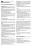 Page 62BEZP E NOSTN POKYNYVY#ADU\f D!SL EDNDOD R#OV N
D!LE #IT IN\bIJK POZORNM UP E TEN PED POU#ITM
STRO\f EIUSC HOVE\fTE KV!LIDAL MU POU#IT
1)Pe=liv? sipr ost udujte uveden >poky nyISeznam tese sovláda Q
cBmi prvky strojeasjeho vhod nKm pouLitBmP Nau=teserychle zastaQ
vitmot orP
2)Stroj pouL BvejtevKhr adnA kI= eluM pro kterK jeur= enM tedy prokyQ
pFe nB a klu=en Bter@nu PJak@koli jin @ pouLitB mJLebKtnebezpe=n@ a
mJLezp Jsobi tublBL enBn a zd rav Boso baUnebo Gkody namajetkuP Do
nevhodn@ho...