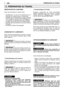 Page 2118PRÉPARATION AU TRAVAILFR
VÉRIFICATION DE LA MACHINE
Avant de commencer le travail il faut:
– contrôler qu’il n’y ait sur la machine et sur le
dispositif de coupe aucune vis desserrée;
– contrôler que le dispositif de coupe n’est pas
endommagé, et que les lames métalliques à 3
ou 4 pointes (si montées) sont bien affûtées;
– contrôler que le filtre de l’air est bien propre;
– contrôler que les protecteurs sont bien fixés et
efficaces;
– contrôler la fixation des poignées.
CARBURANTS ET LUBRIFIANTS
Cette...
