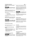 Page 415RO
ASCUŢIREA CUŢITULUI CU 3 SAU 4 DINŢI(Fig. 22)
Folosiţi mănușile de pro-tecţie. Dacă ascuţiţi lama fără a o demonta,decuplaţi bujia.
Ascuţirea trebuie să fie făcută ţinând cont detipul lamei și al feţelor ascuţite, cu o pilă plată,acţionând în mod uniform pe toţi dinţi.
Pentru a ascuţi în mod corect lamele, faceţireferinţă la Fig. 23:
A = Ascuţire greșităB = Limite de ascuţireC = Unghiuri de ascuţire incorecte, inegale
Este important ca după ascuţire să se păstrezeun echilibru corect.
Cuţitele cu 3 sau...