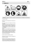 Page 65SÍMBOLOS3ES
1)¡Atención! Peligro 
2) Antes de usar esta máquina lea el manual de ins- trucciones. 
3) Su aparato auditivo corre el peligro de sufrir daños irreversibles. 
Se advierte a los usuarios de esta máquina, que al uti- lizarla en condiciones normales en condiciones nor-males para uso diario continuativo, su aparato auditi-vo puede exponerse a un nivel de ruido igual o supe-rior a: 85 dB (A). 
Es obligatorio llevar equipamiento de protección indi- vidual. 
Durante el uso de la máquina póngase...