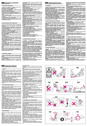 Page 4VARNOSTNI PREDPISIKI JIH JE TREBA NATANČNO UPOŠTEVATI
1)  Natančno  preberite  navodila.  Seznanite  se  s  kontrolnimi
ročicami  in  s  pravilno  uporabo  kosilnice.  Naučite  se  hitro
ustaviti motor.
2)  Kosilnico  uporabljajte  izključno  za  namene,  za  katere  je
bila  izdelana,  se  pravi  za  košnjo  in  zbiranje  trave.  Vsaka
druga  uporaba  je  lahko  nevarna  in  škodljiva  za  ljudi  in/ali
predmete.
3)  Ne  pustite,  da  kosilnico  uporabljajo  otroci  ali  osebe,  ki
niso  zadostno...