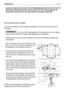 Page 48veerring (1) tegen het mes drukt. Draai de bevestigingsschroef (2) aan met een 45-
50 Nm dynamometrische sleutel. Als de naaf (3) van de as loskomt tijdens het
demonteren controleer dan of de spie (4) goed in de gleuf is geplaatst.
6.3.2 A
FSTELLING VAN HET MAAIDEK
Een correcte afstelling van het maaidek is belangrijk om een mooi eenvormig gazon te
verkrijgen. 
Voor een mooi maairesultaat is het verstandig om ervoor te zorgen
dat de voorkant altijd 5-6 mm lager staat afgesteld dan de achterkant.
–...