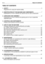 Page 3TABLE OF CONTENTS
1. SAFETY............................................................................................................ 3
Regulations for using the machine safely
2.  IDENTIFICATION OF THE MACHINE AND COMPONENTS........................ 7
Explanations on how to identify the machine and its main components
3. UNPACKING AND ASSEMBLY...................................................................... 9
Explanations on how to remove the packing and on how to assemble
separated parts
4....