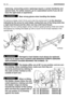 Page 47balancing, remounting and/or replacing) require a certain familiarity and
special tools. For safety reasons, go to a specialized centre if you do not
have the right tools or experience.
Wear strong gloves when handling the blades.
To remove a blade, hold it firmly and undo the central bolt (1)in the direction
indicated by the arrow for each blade, noting that one of the fixing bolts has
a right-hand thread and the other one has a left-hand thread.
Sharpen the two cutting edges using a medium grade...