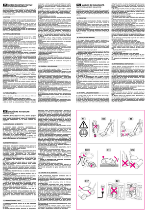 Page 4DROŠ±BAS NOTEIKUMIJÅIEVîRO RÌP±GI
UZMAN±BU!  Maš¥nas  lietošanas  laikÇ  ir  jÇievïro  droš¥bas
noteikumi.  Lai  nodrošinÇtu  savu  un  citu  personu  droš¥bu,
pirms  maš¥nas  izmantošanas  izlasiet  šo  rokasgrÇmatu.
SaglabÇjiet  rokasgrÇmatu,  lai  to  varïtu  izmantot  ar¥
turpmÇk.
1)  Uzman¥gi  izlasiet  instrukciju.  Iepaz¥stieties  ar
p∫aujmaš¥nas  vad¥bas  r¥kiem  un  pareizu  p∫aujmaš¥nas
lietošanu. IemÇcieties Çtri apturït motoru.
2)  Izmantojiet  p∫aujmaš¥nu  tikai  tam  paredzïtajiem
mïr iem,...