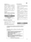 Page 215Tagliasiepi 2_171501018_0  07/12/04  15:50  Pagina 237
MK
215
СИТЕ НАШИ МАШИНИ СЕ ОД ОДЛИЧЕН КВАЛИТЕТ, МНОГУ СЕ ПРЕЦИЗНИ
И СТУДИРАНИ СА ТАКА ДА ГАРАНТИРААТ МАКСИМАЛНА СИГУРНОСТ НА
РАБОТНИКОТ.
Производителот зема за пTтраво да без никакво преTттходно
информирање изврши техTтнички промени на машинTтата која е опишана
во овој прирачник. • Немојте да преставуваЈате вознемирувачки елеЈамент за природниот амЈbиент и за Јаоние кои ве окружуваат.
• РаЈbотете секогаш во сигурЈани услови.
• ИзЈbегавајте опасни...