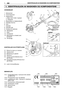 Page 55NO
HOVEDDELER
1. Motorenhet
2. Transmisjonsrør
3. Skjæreutstyr
a. Blad med 3 eller 4 spisser
b. Trådspole
4. Beskyttelse av skjæreutstyret
5. Håndtak fremme
6. Vern
7. Håndtak
8. Håndtak bak
9. Festepunkt (selenes)
10. Merkeplate
11. Seler
12. Vinkelenhet
13. Beskyttelse av bladet (ved
transport)
14. Tennplugg
KONTROLLER OG ETTERFYLLING
21. Bryter for stans av motoren
22. Gasskontroll
23. Blokkering av gassen
24. Startsnor
25. Choke-kontroll (Starter) (hvor
slik finnes)
26. Pumpekommando (Primer) (hvor...