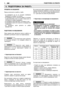 Page 1418ПОДГОТОВКА ЗА РАБОТАMK
ПРОВЕРКА НА МАШИНАТА
Пред да започнете со работа, треба:
– да проверите да не се случајно олабавени
шрафовите на уредот за сечење;
– да проверите да не е оштетен уредот за сечење
и дали металниот нож со 3 или 4 запци (ако се
поставени) се добро зашрафени;
– да проверите дали филтерот за воздух е чист;
– да проверите дали сите заштити се прицврстени
и ефикасни;
– да проверите дали рачките се добро
прицврстени.
ПОДГОТОВКА НА МЕШАВИНАТА
Оваа машина има двотактен мотор и работи на...