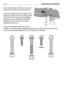 Page 13Hook all the plastic profiles to the frame
tubes with the help of a screwdriver (7).
Insert the handle (8) into the holes of the
canvas (9). Attach this to the frame using
the screws (10), following the indicated
sequence, and complete the assembly
screwing the four front and rear self-
threading screws (11).
Lastly, fit the stiffening bar (12) on the
outside of the frame base, keeping the flat part towards the canvas and using
the nuts and screws supplied (13) in the sequence indicated.
EN 12UNPACKING...