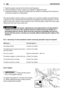 Page 3130ENMAINTENANCE
1)See the engine manual for the full list and frequency.2)At the first signs of wear, contact your dealer to replace the part.3)General lubrication of all joints should also be carried out whenever the machine is
to be left unused for a long period.  
The above table is there to help you maintain your machine’s safety and performance.
It shows the main maintenance and lubrication operations and their frequency. To the
right of each item, there is a box where you can write the date or...