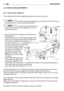 Page 3332EN
6.3 CHECKS AND ADJUSTMENTS
6.3.1 Cutting deck alignment
The cutting deck should be aligned properly set to ensure a good cut 
In order to make the adjustment, you may need to remove the lat-
eral guides which must be put back afterwards.
For achieving good results from
cutting, the front part should always be 5 - 6 mm
lower than the rear.
–Place the machine on flat ground and check the
tyre pressure;
–Put 26 mm blocks (1) under the front edge of the
deck and 32 mm blocks (2) under the rear edge,...