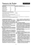 Page 27
PT-1
PORTUGUÊST e s o u r a   d e   P o d a r
2. Indicação geral de segurança                     
Informações  sobre  a  emissão  de  ruído  conforme  o 
decreto  de  informação  sobre  o  ruído  de  máquinas 
3.  GPSGV,  respect.,  directriz  sobre  máquinas:  O 
nível  da  pressão  sonora  no  lugar  de  trabalho  pode 
exceder 85 dB(A). Neste caso, medidas de protecção 
sonora  são  necessárias  para  o  operador  (p.  e.  utili-
zação duma protecção de ouvido).
Atenção: Protecção contra ruidos!...