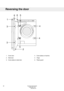 Page 36Coverplatesonmachine4.Coverdoor1.
Hinge5.Steeldoor2.
Plasticguard6.Coverplatesonsteeldoor3.
CustomerCareCenter
1-800-898-1879
36
www.askousa.com
Reversingthedoor
1
2
3
34
4
665
5   