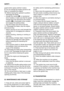 Page 47guard and/or grass-catcher in place.
9) Do not change the engine governor set-
tings or overspeed the engine.
10) Before leaving the operator’s position:
– disengage the blade;
– change into neutral (or mechanical
drive models) or make sure that the speed
change lever has returned to the neutral
position ( or hydrostatic drive models )
and engage the parking brake;
– stop the engine and remove the key.
11) Disengage the blade, stop the engine
and remove key:
– before carrying out any work beneath the...