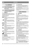 Page 3838
DEUTSCHDE
1 ALLGEMEINES
Dieses Symbol kennzeichnet eine WAR-
NUNG. Ein Nichtbefolgen der Anwei-
sungen kann schwerwiegende 
Personen- und bzw. oder Sachschäden 
nach sich ziehen.
Vor dem Start sind diese Bedienungsan-
leitung sowie die beigefügte Broschüre 
“SICHERHEITSVORSCHRIFTEN 
aufmerksam durchzulesen.
1.1 SYMBOLE
Am Gerät befinden sich folgende Symbole, um 
den Bediener darauf hinzuweisen, dass bei Benut-
zung und Wartung des Geräts Vorsicht und Auf-
merksamkeit geboten sind.
Bedeutung der...