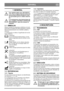 Page 8383
ESPAÑOLES
1 GENERAL
Este símbolo indica una ADVERTEN-
CIA. Si no se siguen al pie de la letra las 
instrucciones pueden producirse lesio-
nes personales graves o daños materia-
les.
Lea atentamente estas instrucciones de 
uso y el folleto “INSTRUCCIONES DE 
SEGURIDAD” antes de arrancar la 
máquina.
1.1 SÍMBOLOS
Hemos incluido los siguient es símbolos en la má-
quina para recordarle que  debe manejarla y realizar 
todo el mantenimiento con el debido cuidado y 
atención.
A continuación se indica el...