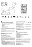 Page 108
IDENTIFICATIELABEL EN ONDERDELEN VAN DE MACHINE 
1. Niveau van de geluidssterke volgens de richtlijn 2000/14/CE 2. EG-merkteken volgens richtlijn 2006/42/CE 3. Productiejaar 4. Type grasmaaier 5. Serienummer 6. Naam en adres van de Fabrikant 7. Artikelcode 8. Vermogen motor en toerental 
Onmiddellijk na de aankoop van de machine, worden de identificatienum- mers (3 – 5 – 6) in de hiertoe bestemde ruimten op de laatste pagina vande handleiding genoteerd. 
11. Chasis12.Motor13.Mes14.Steenbeschermkap...