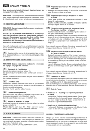 Page 2422
NORME SD_ EM PLOI
Pou rle mot euret labat te rie (siprévue)Z lire attentivement les
manuelsd_in structio nsrelat ifs\
REMA RQUE ]La correspo ndance entre lesré féren cesconten ues
dansle texte et le s fig ures respec tives (qui setrouv entaux pages
2–3) est indiqué epa rle numéro quip récède chaq ue paragraph e{
REMARQUE ]La ma chi ne peut être fournie aveccertains com ]
posa ntsdéjà monté s\
ATTENTION ]Le déballage et l'a chèvement dumon tage doi]
vent être effec tuéssu r une sur face plate...