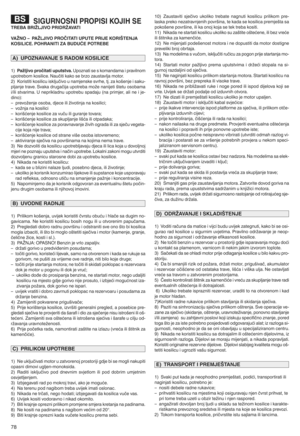 Page 8078
SIGUR NOSNI PROPISI KO\•I HSETRE BABRIŽL \•IVO PRIDRŽ AVATI
VA ŽNO –PAŽ L\•IVO PROČIT ATIU PUTE PRI\•EKOR IŠTEN\•A
KOSILICE\ POHRANI TIZA BUDUĆE POTREBE
1)PaY ljivopročitat iu p utst va\UHGzFatA s=sCGEaF< aEaAHIavADFGE
uHGt I=:GE CGsADA;=a Nauč AtACaCG s=:IzG zaustavDBa EGtGIa
2)KGIAst AtACGsA DA;uAsCDBu čAvGuFaEB =FsC= svI@=^tBa za CGU= FB=AsaCu b
HDBaFB=tIav= aSv aCa 