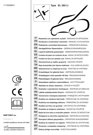 Page 1171505683/1Ty pe EL380 Li
Rasaerb acon operato reapie di 