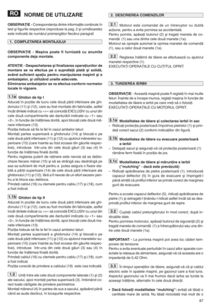 Page 8987
NORME DEUTILIZ ARE
OBSERVAŢIE qCorespondenva dintreinformavile convinuteîn
textrifigurile respective (reproduse lapag