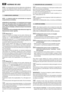 Page 38Elm otor es cont rolad opor un in terr up tor de doble acciP n
para evitar arran ques accidental es]
Para elarranque Zpresi onar elpul sad or(2)y tir ar de lapal anca
(1)Zo bien de una de las palancas (1a)]
Elm ot or se par a au tomCt icam enteal solta rla pala nca (1)Z o
bie nZ ambas palancas (1a)]
La altur adel cortese regula pormedi ode la palanca co^
rre sp on diente (1)]
E\/ECU TA R LA OPE RAC I#NCO N LA CUCHIL LADET ENI DA]
NOT A^Es tamCqui napermi tecor tar elcIsped de mod osdife ^
re nte s[ an...