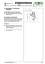 Page 44© by GLOBAL GARDEN PRODUCTS
72
6.3.0
REPLACEMENT OF THE STEERING COMPONENTS



1 / 1
WORKSHOP MANUAL
page from 
1998to  ••••
3/2002
6.3 REPLACEMENT OF THE STEERING
COMPONENTS
A) Dismantling the pinion and the ring gear
Follow the same procedure as that for adjusting
free play [see 4.7].
B) Dismantling the steering shaft
After having dismantled the pinion and the ring gear
as described at point “
A”, take out the snap ring (1)
from its seat in the shaft (2)and extract the shaft
from the bushings...
