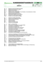 Page 33/2006
4.10Regulierung des Einschaltens der Messer
4.20Regulierung der Bremse der Messer
4.31Regulierung der Bremse
4.40Regulierung des Triebsriemens
4.51Regulierung des Antriebspedals ( ➤bei Modellen mit hydrostatischem Antrieb)
4.61Ausrichtung der Schneideplatte
4.71Regulierung des Spiels der Lenkung
4.80Geometrische Regulierung der Lenkung
4.90Kontrolle der Ausrichtung der Messer 
4.101Schärfen und Auswuchten der Messer
5.11Ausbau der vorderen Motorhaube
5.21Ausbau der Schutzbleche der Räder...