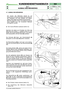 Page 355.7 AUSBAU DES MÄHWERKS
Der Ausbau des Mähwerks erlaubt es, auf
bequemste und einfachste Weise alle Operationen
der Inspektion und des Ersatzes von Naben,
Lagern oder Wellen der Messer durchzuführen.
Mit einer gewissen Praxis und Erfahrung können
diese Eingriffe auch bei montiertem Mähwerk
durchgeführt werden.
Den Auswurfförderer ausbauen [siehe 5.3]
Nachdem der Hebel zum Einstellen der Höhe des
Mähwerks auf Position «1» gestellt worden ist, den
Regler des Kupplungsseils 
(1)lockern, aus seinem
Sitz...