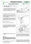 Page 174.5 DRIVE PEDAL ADJUSTMENT - (➤Hydro-
static drive models) 
This operation should be carried out every time
the rear axle, the pedal or the control rod is
removed in order to get the correct travel for the
pedal and to enable reaching the envisaged
speeds both forwards and in reverse.
A) Adjusting the pedal in the “neutral” position
The pedal (1) is in the ideal position when the lever
(2)of the hydrostatic unit is in “neutral” and the
lower rubber edge
(3)on the reverse side is 24 – 26
mm from the...