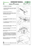 Page 305.5 REMOVAL OF THE ENGINE
Since there are different types of drive, the stages
described here refer to those shared or similar in
all types of engine.
Remove the front hood [see 5.1].
Disengage the blades to loosen the belt. In order to
have better access to the parts concerned, also the
drive belt should be loosened.
This is done by ...
➤In mechanical drive models: engaging the
parking brake
➤In hydrostatic drive models: loosening the
nut 
(1)of the stretcher.
Loosen the screw 
(2), unfasten the safety...