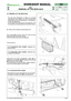 Page 325.6 REMOVAL OF THE REAR AXLE
The rear axle (Transaxle) is made up of single
maintenance free sealed unit which includes the
transmission unit ( 
➤mechanical or  ➤hydrostat-
ic) and the differential. 
It only needs to be removed to be replaced or for
an overhaul by the Manufacturer’s Service Centre.
Remove the collector channel [see 5.3].
Put a block 
(2)of around 160 mm under the rear
plate and take off the rear wheels.
The drive belt should also be loosened.
This is done by ...
➤In mechanical drive...