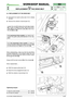 Page 406.4 REPLACEMENT OF THE DRIVE BELT
Dismantle the engine pulley [see 5.5] to release
the belt.
Remove the collector channel [see 5.3].
Loosen the nuts
(1)holding the small side wheels
(2)in order to release the belt, take off the drive
pulley 
(3)and the stretcher pulley (4), held on by
the nuts
(5)and (6).
➤In mechanical drive models:you need to dis-
mantle the guide pulley 
(7) attached to the rear
plate.
➤In the hydrostatic drive models: in order to
remove the belt, detach the brake control rod 
(8)...