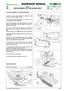 Page 436.6 REPLACEMENT OF THE BLADES BELT
Loosen the screw (1), unfasten the safety pin (2)
and move the fork (3)to the side.
Turn the belt shifter 
(4)forward by enough to free
the belt 
(5)from the pulley (6).
Set the cutting plate in the lowest position, to obtain
greater accessibility and disengage the blades to
slacken off the belt. 
Remove the right-hand protective cover 
(7)by
unscrewing the nut 
(8)and loosening the screws
(9).
Remove the left cover 
(10)fixed by two screws (11).
Release the left spring...