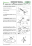 Page 366.3 DISMANTLING STEERING COMPONENTS
 Remove the fuel tank [see 5.3].
To facilitate access to the parts concerned, it is best
to loosen the drive belt.
This is done by ...
➤In mechanical drive models: engaging the
parking brake.  
➤In hydrostatic drive models:loosening the
nut 
(1)of the stretcher. . 
Unhook the spring 
(2)and lift the steering column
(3) just enough to be able to draw out the pinion(4).
A) Dismantling steering pinion and ring gear
Unscrew the nut (5)and take out the whole ring
gear...