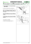 Page 43© by GLOBAL GARDEN PRODUCTS
98S
6.8.0
REPLACEMENT OF THE BLADES ENGAGEMENT CABLE



1 / 1
WORKSHOP MANUAL
page from 
2002to  ••••
6.8 REPLACEMENT OF THE BLADES ENGAGE-
MENT CABLE
Remove the right-hand rear wheel [see 6.1].
With the cutting deck in the lowest position and the
lever in the disengaged position, loosen the
adjuster 
(1), remove it from its housing and unhook
the spring 
(2).
Take off the barrel 
(3)at the end of the fork (4)which
is near the joint for the lever, and take out the...