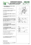 Page 42102 - 122
6.5.0- REPLACEMENT OF THE SMALL
WHEELS FOR THE DRIVE BELT


1 / 1
WORKSHOP MANUAL
page from 
2000to  ••••
6.5 REPLACEMENT OF THE SMALL WHEELS
FOR THE DRIVE BELT
Remove the collector channel [see  5.3].
It is advisable to slacken the transmission belt to
work on the parts involved more easily.
This is done by ...
➤In mechanical drive models:engaging the
parking brake. 
➤In hydrostatic drive models: slackening the
stretcher [see 4.4].
The small side wheels
(1), two or four depending on
the...