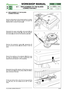 Page 44102 - 122
6.7.1- REPLACEMENT OF THE BLADES 
CONNECTION BELT


1 / 2
WORKSHOP MANUAL
page from 
2000to  ••••
6.7 REPLACEMENT OF THE BLADES 
CONNECTION BELT
Set the cutting deck to the lowest position to obtain
greater access, then slacken off and uncouple the
adjuster
(1) to unload the spring(2).
Dismantle the upper casing
(3), undo screw (4)and
dismantle the control pulley 
(5); undo the articula-
tion screw
(6)and remove the stretcher plate (7).
Remove the protection casing 
(8), slackening off...